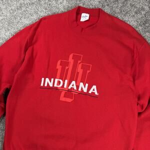 VTG Velva Sheen Indiana University Small Red Crewneck Sweatshirt Made in USA